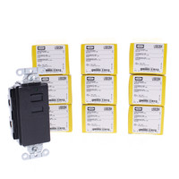 10 Hubbell Black 2-Port Charger Outlets USB-A 3A Switched Port Door! USB2BK