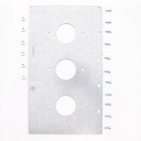 Hubbell 5-Gang Mount Plate 3 1.4" Outlet Openings Fits 10-Gang Floor Box FB10TLZ