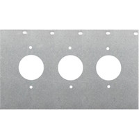 Hubbell 5-Gang Mount Plate 3 1.4" Outlet Openings Fits 10-Gang Floor Box FB10TLZ