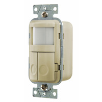 Hubbell Ivory Vacancy Sensor Wall Light Switch No Neutral PIR 120VAC WS1021I