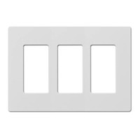 Hubbell 3-Gang White Triple Decorator Wall Plate