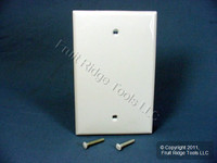 Leviton White 1G Unbreakable Midway Blank Box Mount Nylon Wallplate Cover PJ13-W