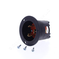 Eaton Orange Twist Turn Locking Flanged Inlet Receptacle L10-30P 30A 125/250V AHCL1030FI