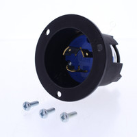 Eaton Blue Twist Turn Locking Flanged Inlet Plug L11-20P 20A 250V AHCL1120FI