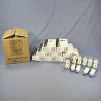 100 Cooper White Residential Duplex Outlet Receptacles NEMA 5-15R 15A 125V 270W