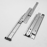 Pair GlideRite Hardware 16" Side Mount 150lb Load Capacity Full Extension Standard Drawer Slides Ball Bearing 1680ZC