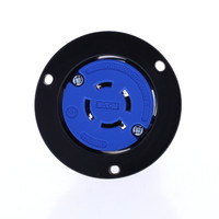 Eaton Blue Twist Turn Locking Flanged Outlet L18-20R 20A 120/208V 3�Y AHCL1820FO