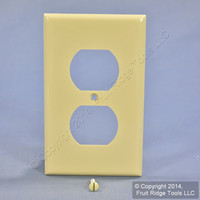 Leviton UNBREAKABLE Ivory Receptacle Wallplate Nylon Duplex Outlet Cover 80703-I