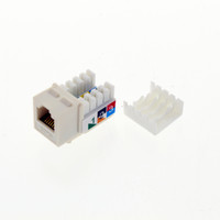 Cooper Light Almond Cat3 Snap-In Modular Voice Jack 110 Style 6-Position RJ12 5547-3ELA