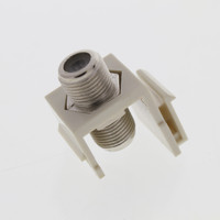 Cooper Light Almond Modular TV Video Connector F-Type Coax Cable Jack RG6 5552-5ELA