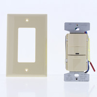 Cooper Ivory Manual Passive Infrared Vacancy Sensor 600W PIR VSW-P-0801-120-V