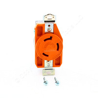 Eaton Orange Isolated Ground Turn Twist Locking Outlet L7-30R 30A 277V IGL730R
