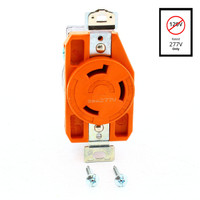 Eaton Orange Isolated Ground Turn Twist Locking Outlet L7-30R 30A 277V IGL730R
