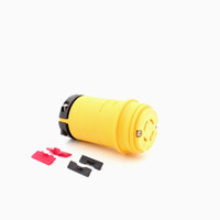 Eaton Yellow Corrosion Resistant Twist Turn Locking Connector Plug NEMA L15-20R 20A 250V 3 Phase L1520CY