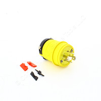 Eaton Yellow Corrosion Resistant Industrial Watertight Twist Locking Plug L16-20 20A 480V 3� L1620PY