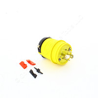 Eaton Yellow Corrosion Resistant Industrial Watertight Twist Locking Plug L16-20 20A 480V 3? L1620PY