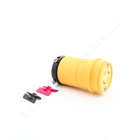 Eaton Yellow Corrosion Resistant Industrial Watertight Twist Locking Connector L16-20 20A 480V 3� L1620CY