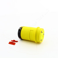 Eaton Yellow Twist Locking Insulated Connector NEMA L5-30R 30A 125V 2P3W L530CY