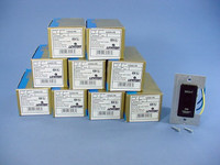 10 New Leviton Black Decora Micro Slave Rocker Dimmer Switches w/Preset 10000-PE