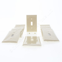 10 Eaton Ivory 1-Gang Standard Size Unbreakable Toggle Switch Cover Wall Plate Switchplates 5134V