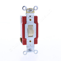 Eaton Ivory SPDT Single Pole DOUBLE THROW Maintained Contact Toggle Switch 20A 120/277V 2225V