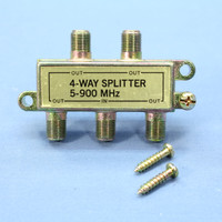 Eagle 900 MHz 4-Way Type F Coaxial Video Distribution Splitter 2080-4