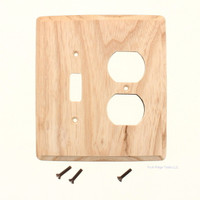 Creative Accents Ash 2-Gang Toggle/Receptacle Combination Wallplate Cover 406U
