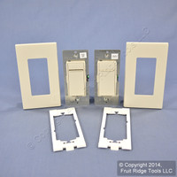 Leviton Vizia+ Light Almond 600W Digital Dimmer & Remote Kit w/ Locator Light VPDMK-C0T