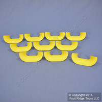 10 Leviton Yellow Fiber Raceway Duct Conduit 2x2 2x4 Slotted Duct Bend Radius Guides SRAGD-SLT