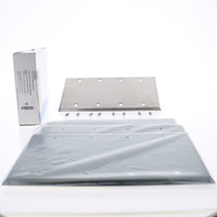 5 Eaton 4-Gang NON-MAGNETIC Stainless Steel Box Mount BLANK Cover Wallplates 93154