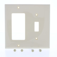 Eaton Ivory Unbreakable Toggle Switch Plate Decorator GFCI Cover Wallplate 5153V