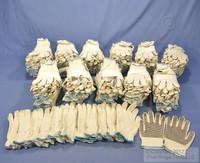 144 Pairs Non-Slip Dot Cloth Work Gloves - SMALL