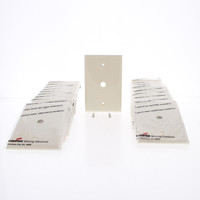 20 Cooper UNBREAKABLE Lt Almond 1-Gang Telephone Coaxial Cable Wallplates PJ11LA