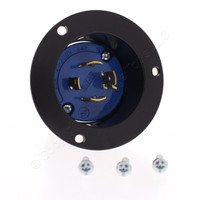 Eaton Blue Twist Turn Locking Flanged Inlet L18-20P 20A 120/208V 3ØY AHCL1820FI