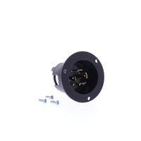 Eaton Black Twist Turn Locking Flanged Inlet L20-20P 20A 347/600V 3�Y AHCL2020FI