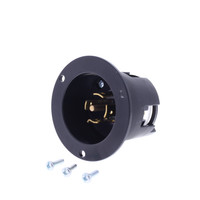 Eaton Black Twist Turn Locking Flanged Inlet L23-20P 20A 347/600V 3�Y AHCL2320FI