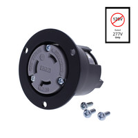 Eaton Gray Twist Turn Locking Flanged Outlet NEMA L7-30R 30A 277V AHCL730FO