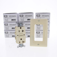 10 Hubbell 5-20R 20A SNAP-Connect Self-Test GFI Receptacle Outlets Almond GFRST20SNAPAL