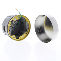 Hubbell Watertight 2.63" Fully Adjustable Floor Box Round Shallow 16.8 Cu Inch 6-Knockouts B2520