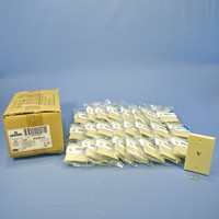 25 New Leviton Ivory Type 625B4 Telephone 4-Wire Jack Wallplate Covers 4625B-44I