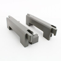 2 Gray Hubbell AccessTrak Cable Ramp Trough End Rails 5-Channel HBLAT5ERA