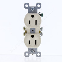Pass & Seymour SCRATCHED Light Almond Receptacle Outlet 5-15R 15A 125V Trademaster 3232-LA