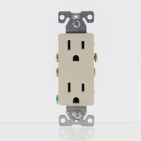 Cooper Almond Decorator Outlet Duplex Receptacles NEMA 5-15R 15A 125V 1107-9A