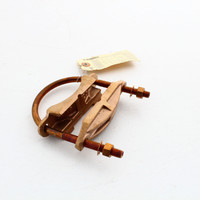 Hubbell Grounding Bonding Pipe Clamp Copper Alloy 3" IPS #4-2/0 AWG HGBGAR2026