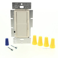 Hubbell Lt Almond CFL/LED Decorator Rocker Light Dimmer Switch 3-Way RDVCL153PLA