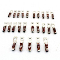 25 Hubbell Bonding Grounding Compression Lugs 2 AWG 3/8" Hole Brown #10 Die HGBL02SA (Burndy YAZ2CTC38)