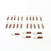 25-Pack Grounding Bonding Compression Lugs 2AWG 1/4" Hole Brown Index 10 HGBL02S
