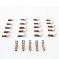 25 Hubbell Bonding Ground Compression Lugs 45� 2 AWG 1/4" Hole Brown #10 Die HGBL02SF (Burndy YAZ2CTC1445)