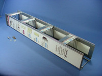 Leviton Silver Retail Display Rack for Blister Packs 4-Level 38-1/2" 16050-WP
