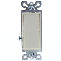 Eagle Light Almond Decorator Rocker Wall Light Switch Framed Single Pole 15A C6501LA